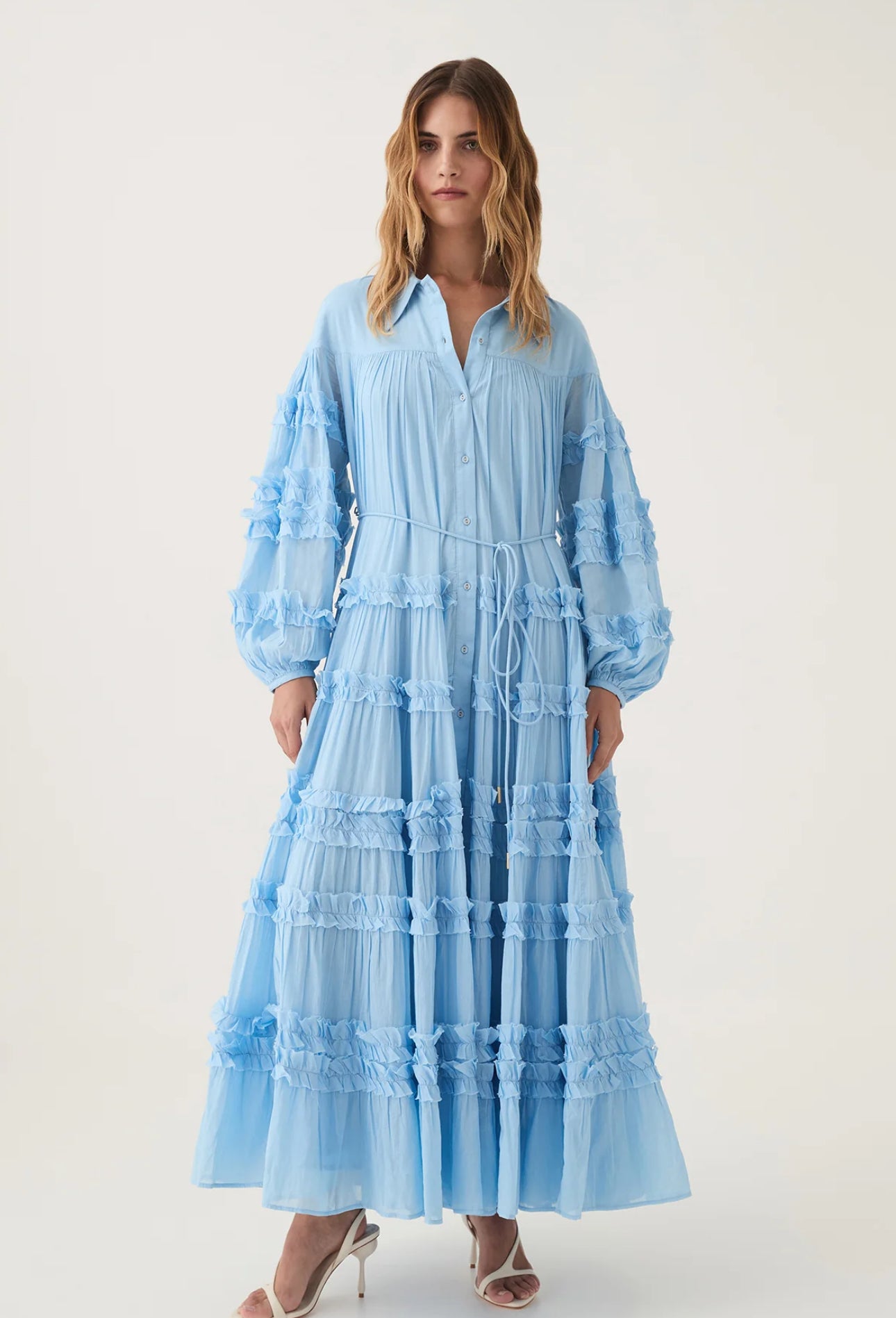 AJE Pistache Tiered Maxi - Size 10