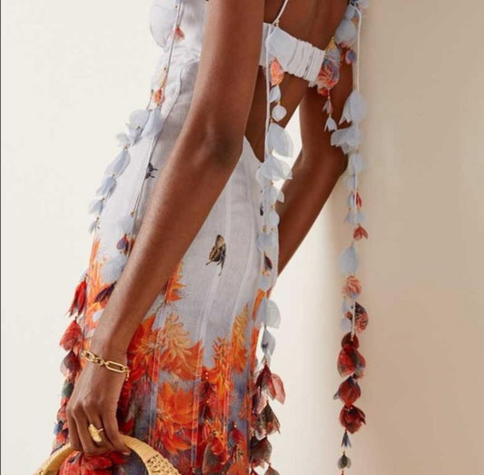 Zimmermann Wild Botanica Petal Gown - Size 0