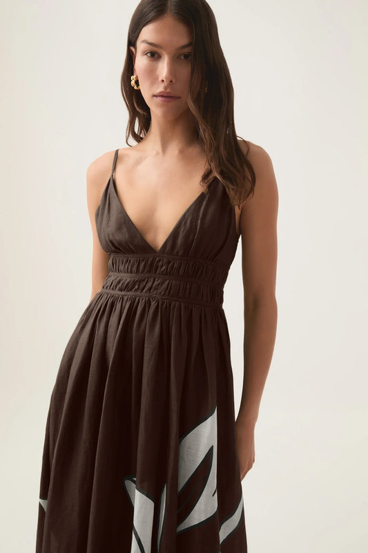 AJE Planetary Maxi Dress - Size 8