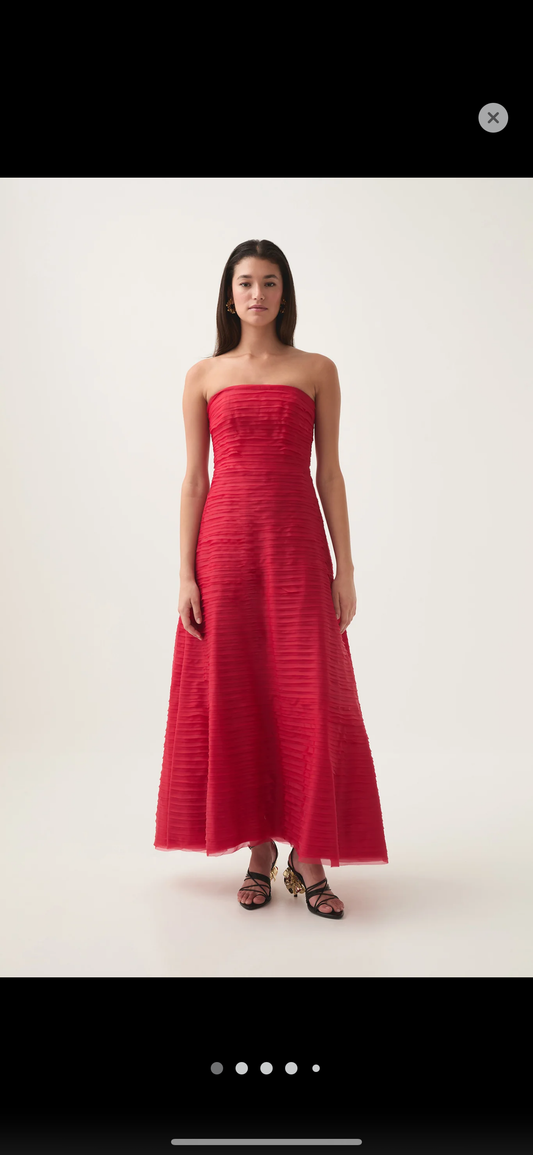 AJE Soundscape Maxi in Scarlett Red - Size 12