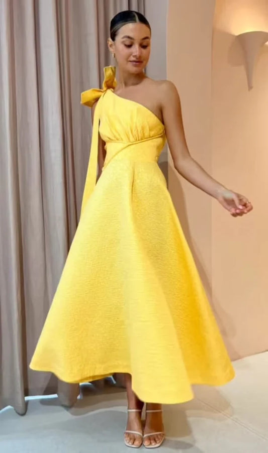 Rachel Gilbert Emiliano Dress in Lemondrop - Size 8