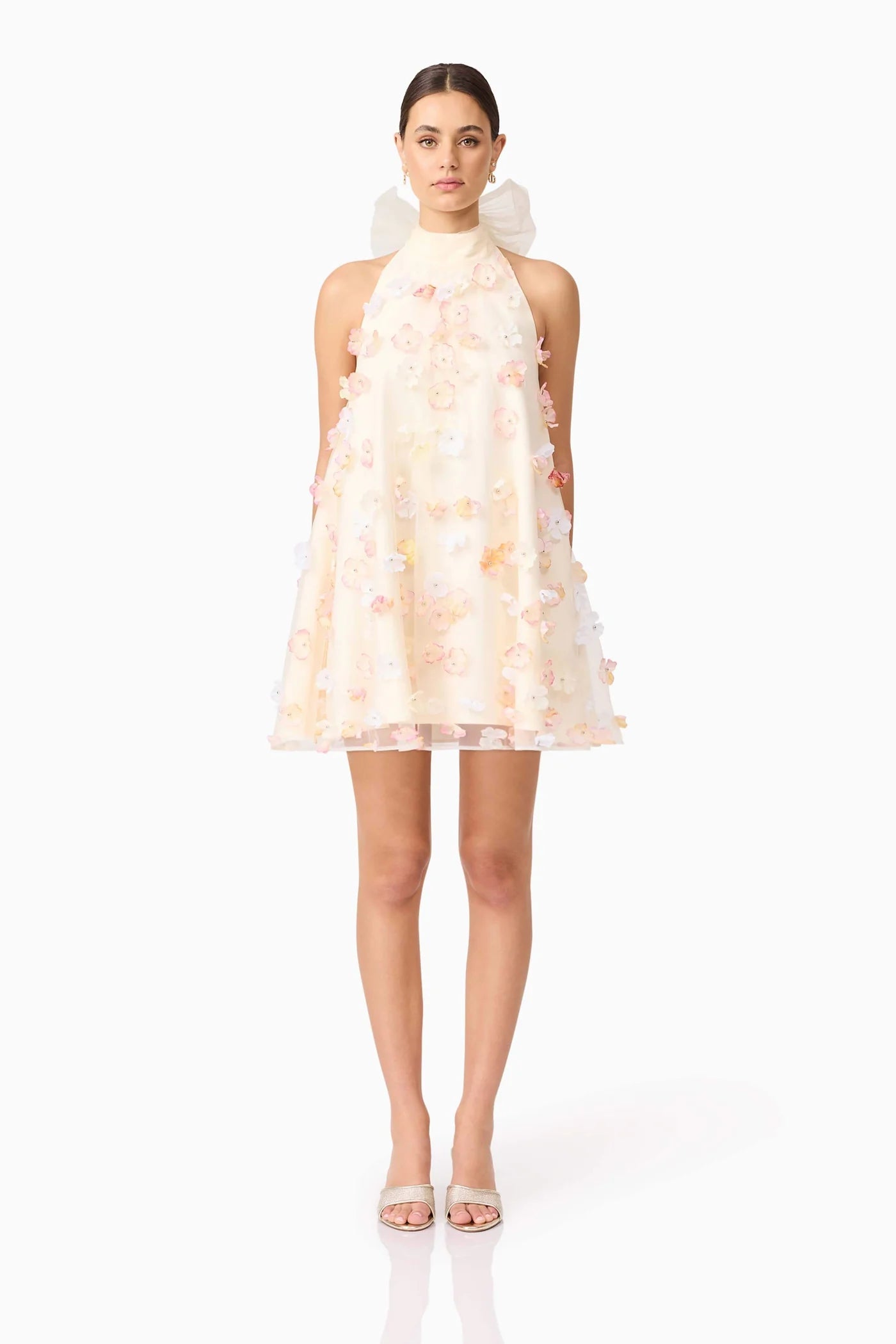 Elliatt Livia Trapeze Mini Dress in Yellow - Size XS