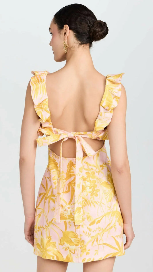 Zimmermann Golden Ruffle Mini - Size 0P