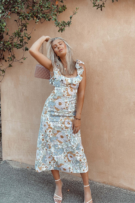 Super Eight Frilled Midi - Size 0