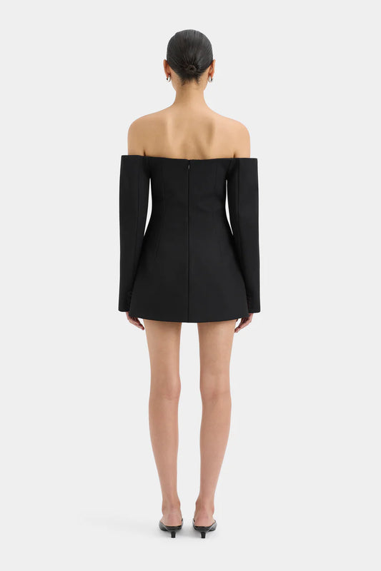 Sir the Label Sandrine Tailored Mini Dress in Black - Size 1