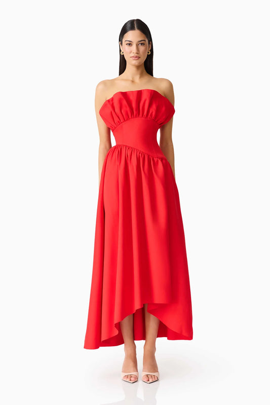Elliatt Laurel Sleeveless Maxi in Red - Size S