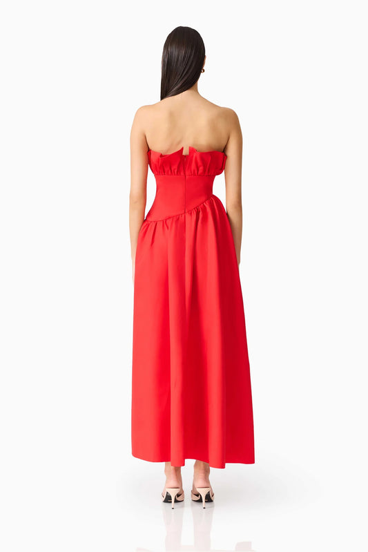 Elliatt Laurel Sleeveless Maxi in Red - Size S