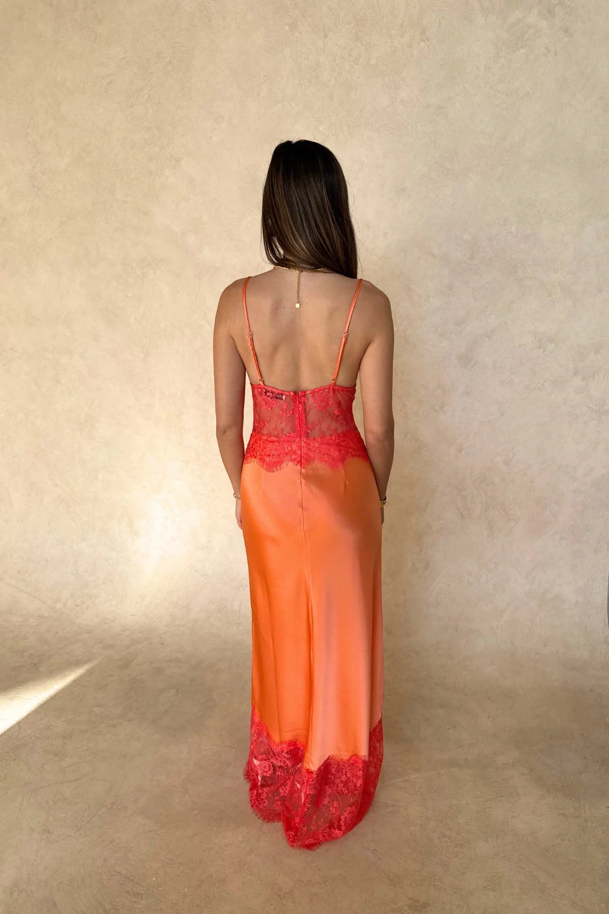 Sneaky Link Lilah Maxi in Orange - Size XS