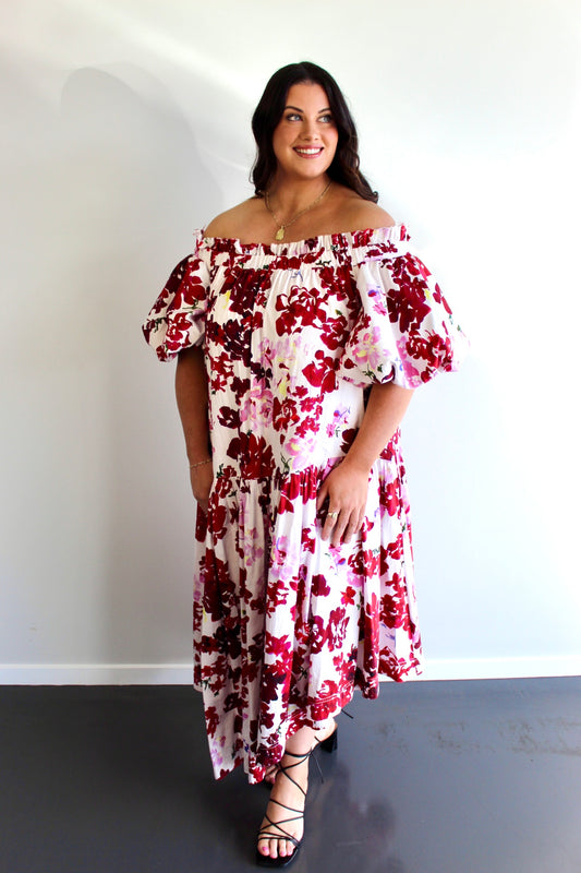 Riviera Midi in Floral Print