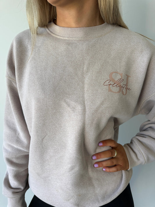 SJ Collective Women's Crew Neck - Beige