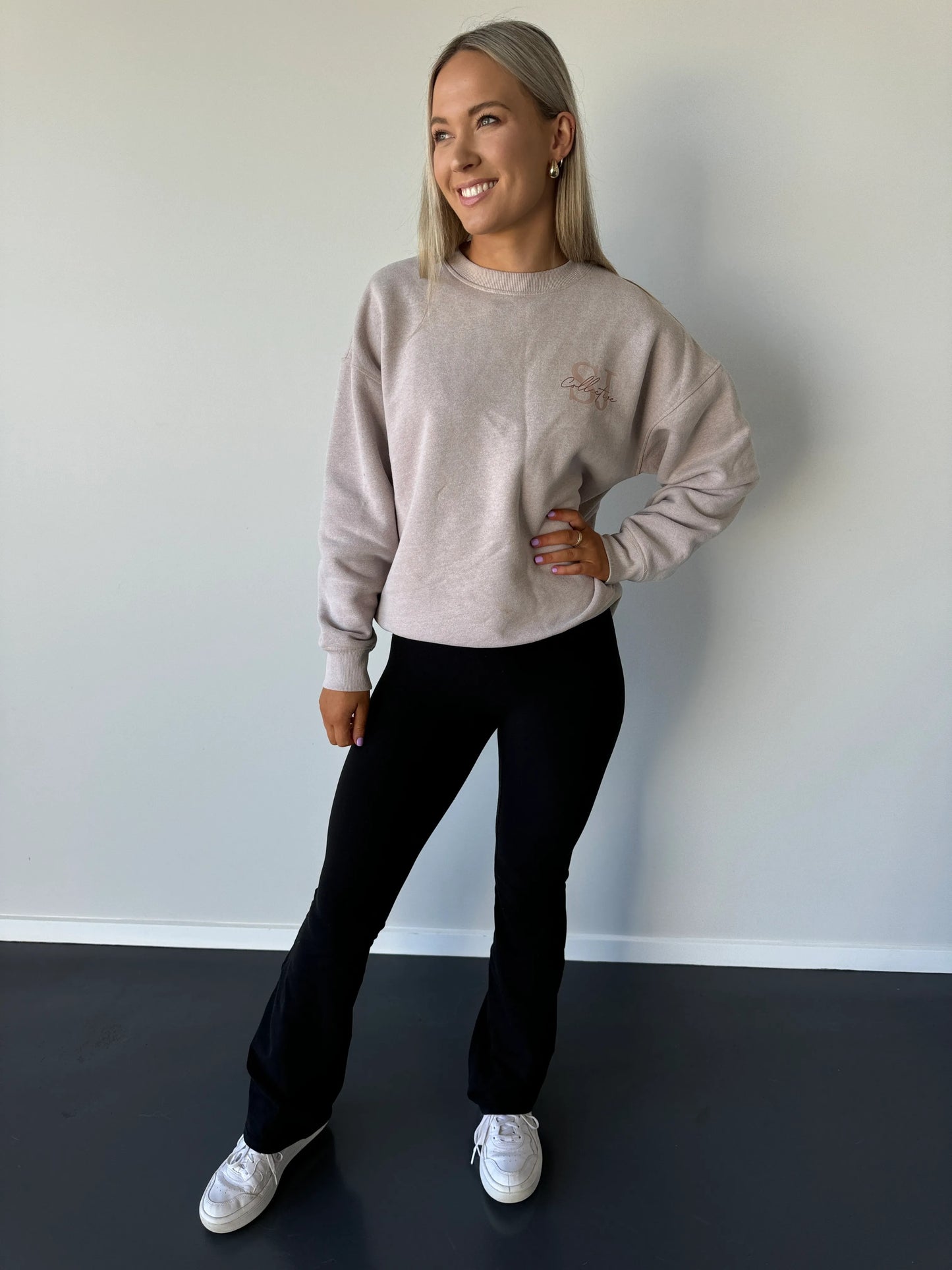 SJ Collective Women's Crew Neck - Beige