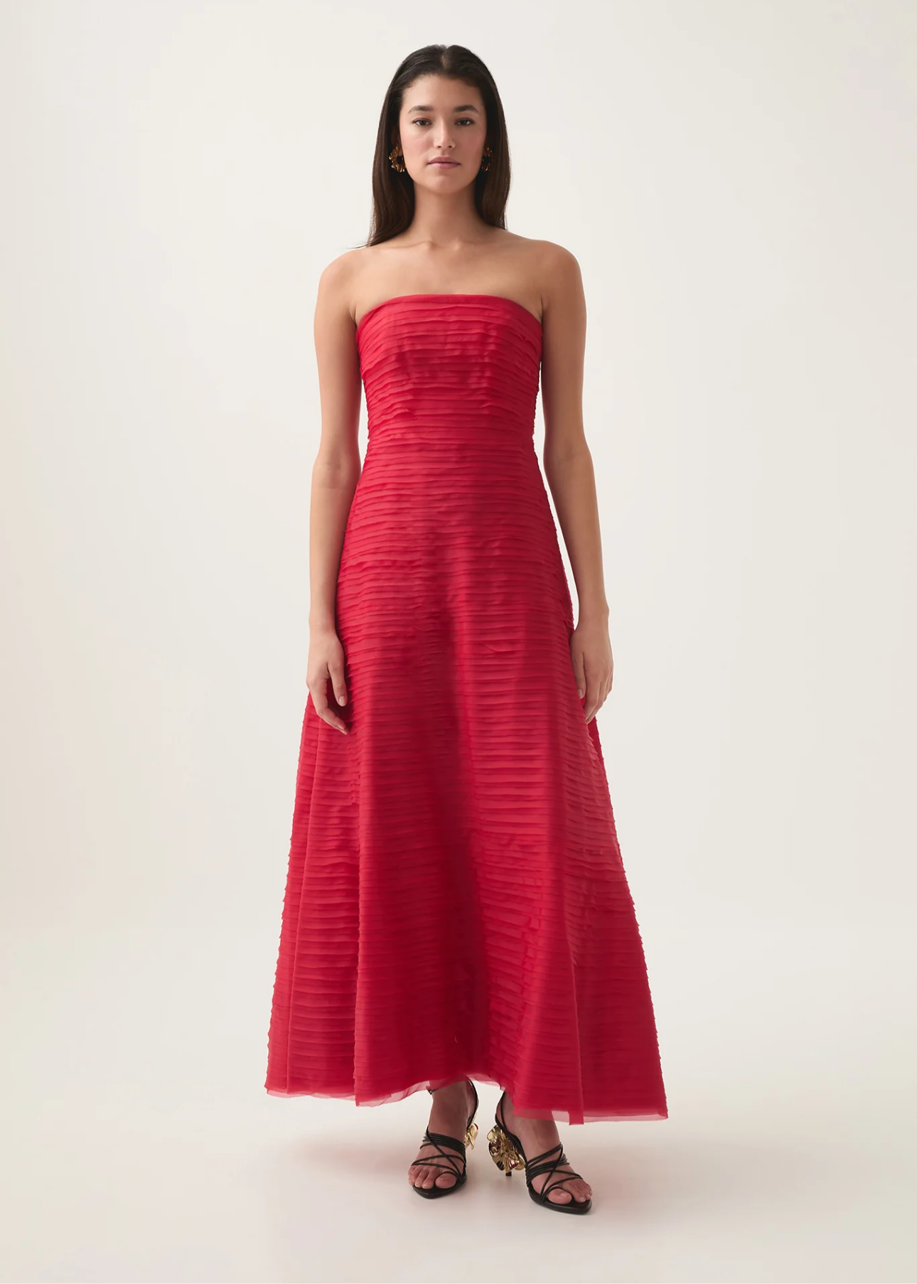 AJE Soundscape Maxi in Scarlett Red - Size 12