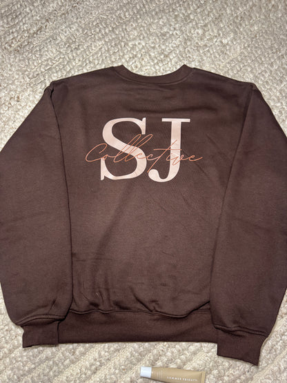 SJ Collective Women's Crew Neck - Chocolate Brown