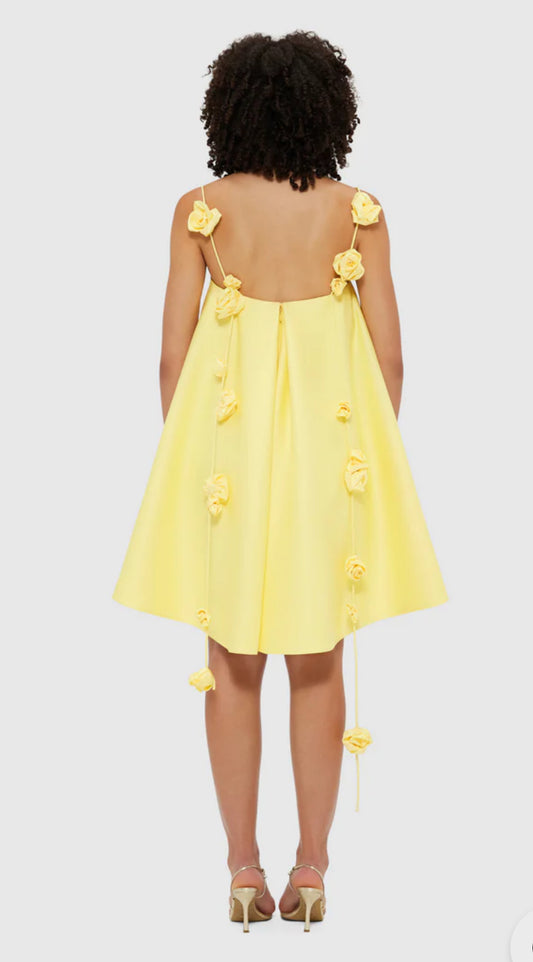Leo Lin Fiona Rose Mini Dress - Size 8