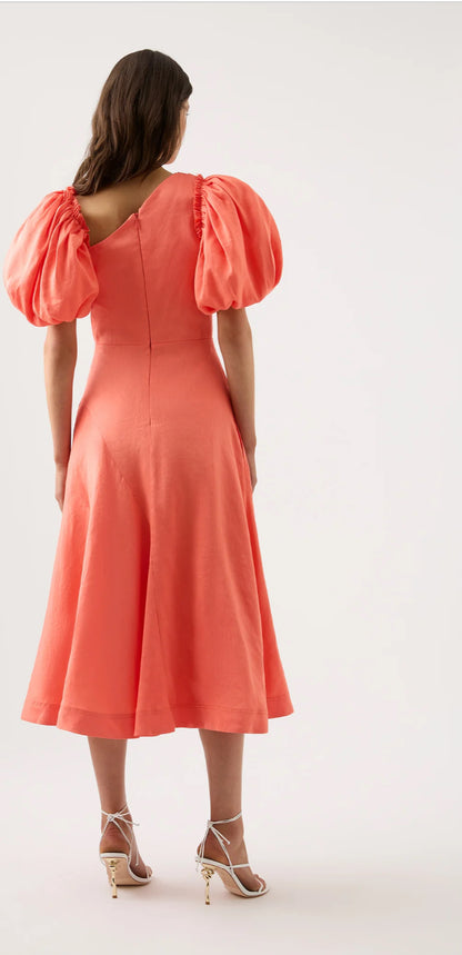 AJE Maia Off Shoulder Midi - Size 6
