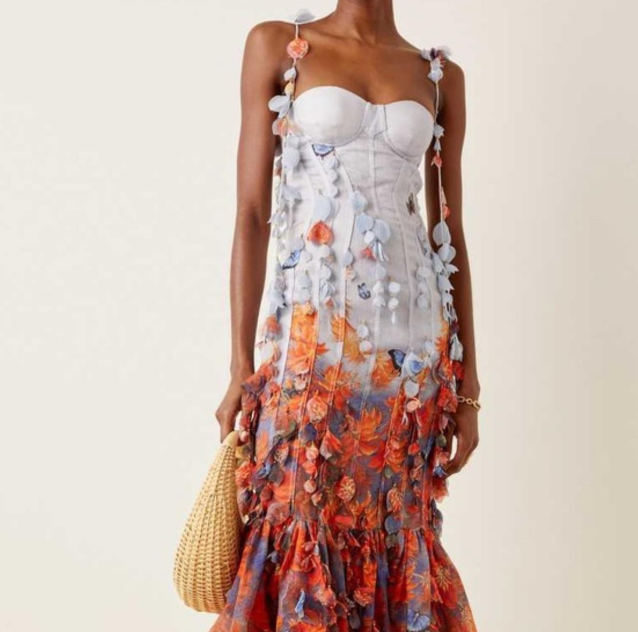 Zimmermann Wild Botanica Petal Gown - Size 0
