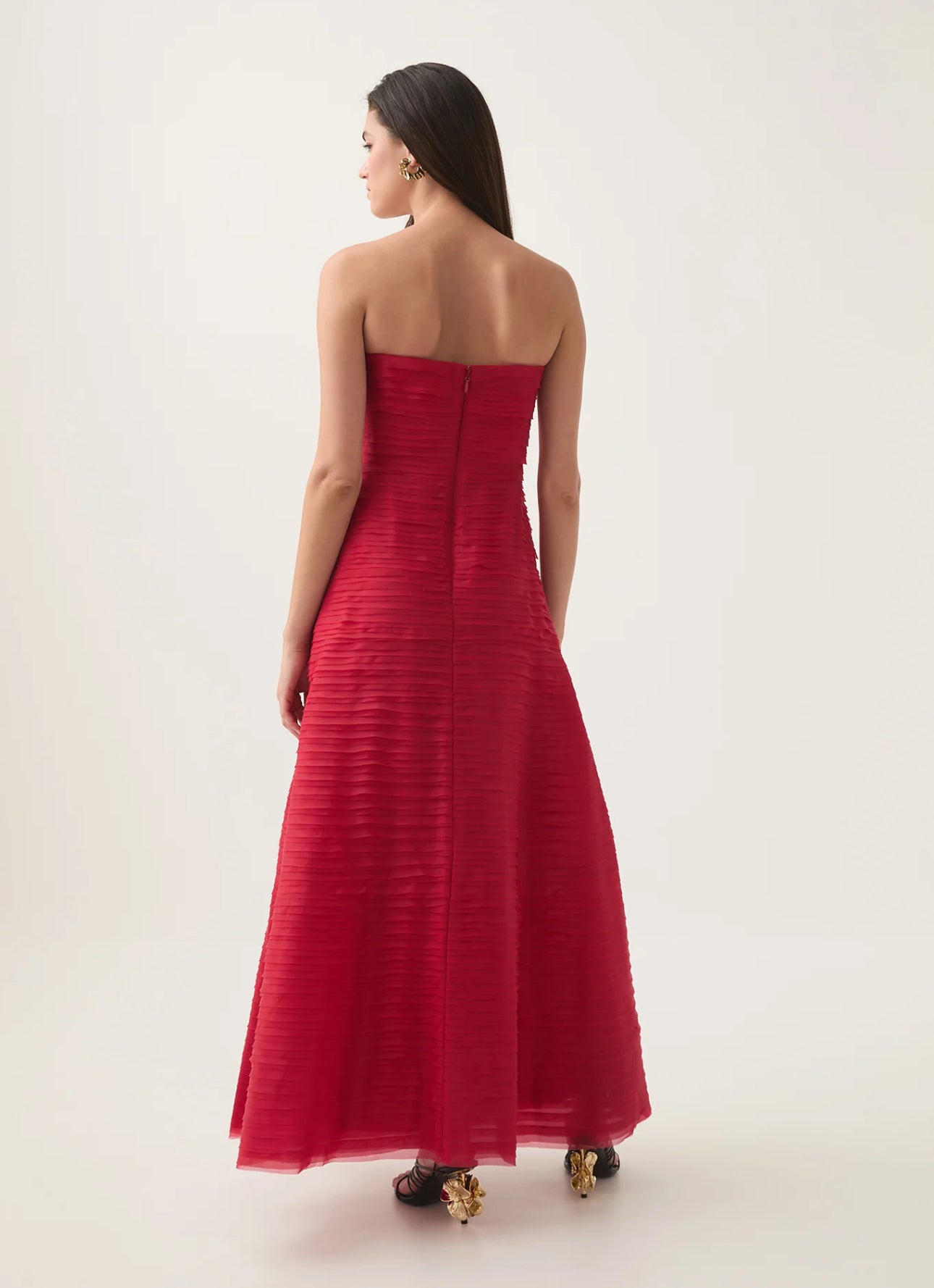 AJE Soundscape Maxi in Scarlett Red - Size 12