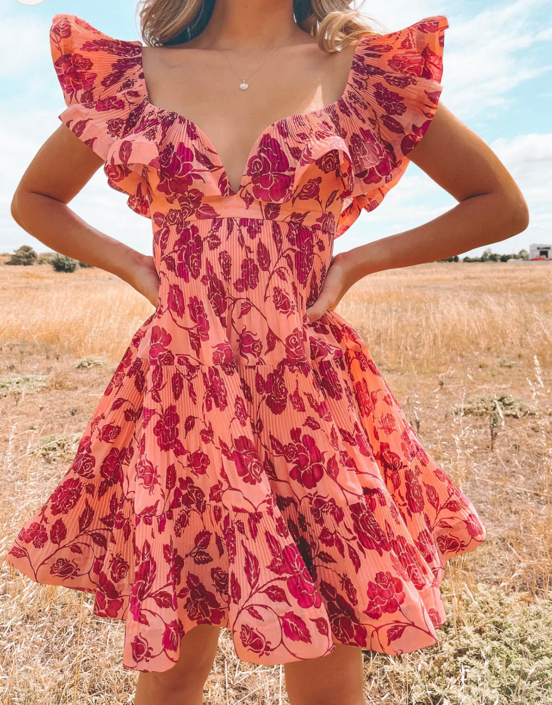 Zimmermann Lovestruck Pleated Mini - Size 2