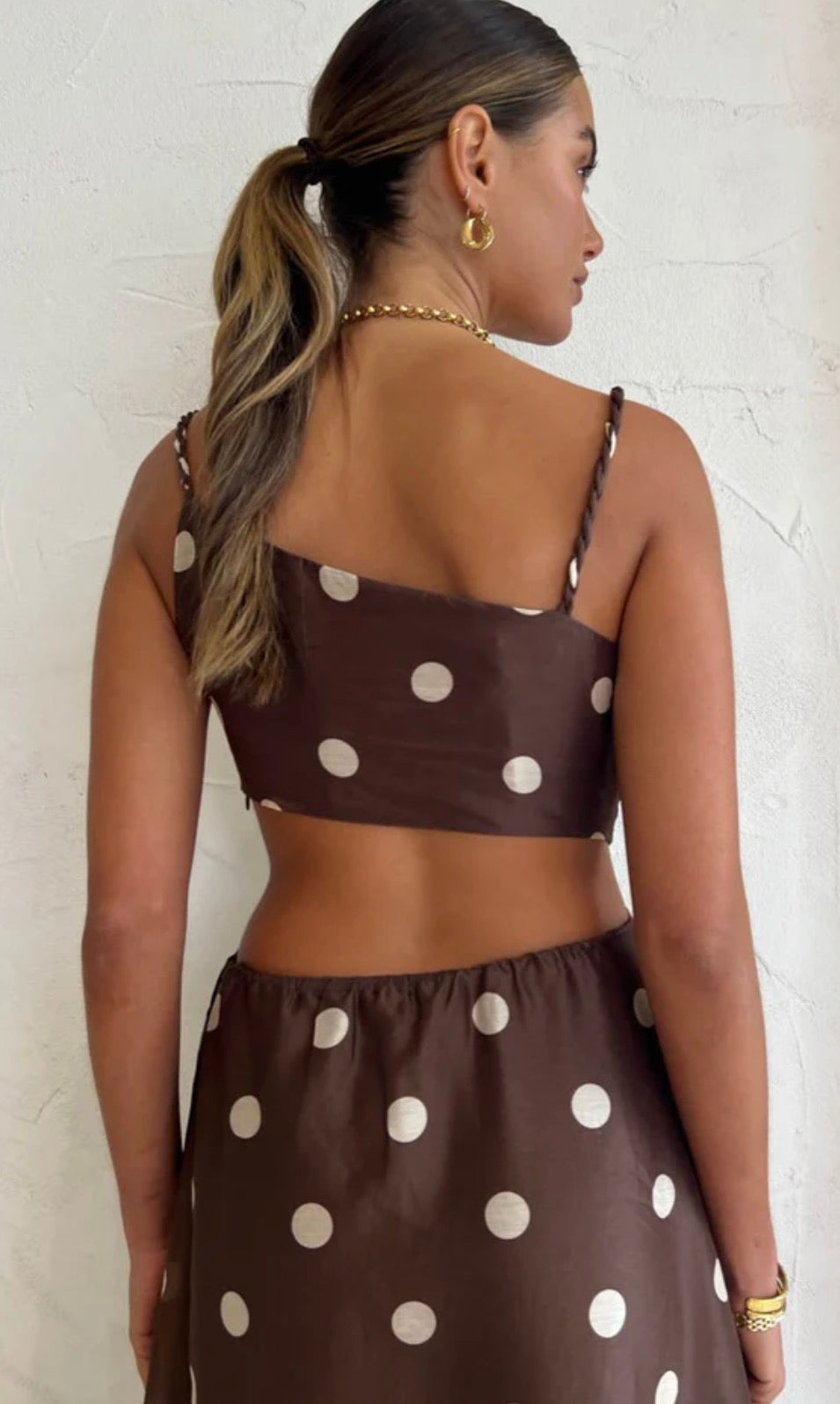 Sir Vivi Asymmetrical Cut Out Dress In Marlon Polka Dot - Size 0