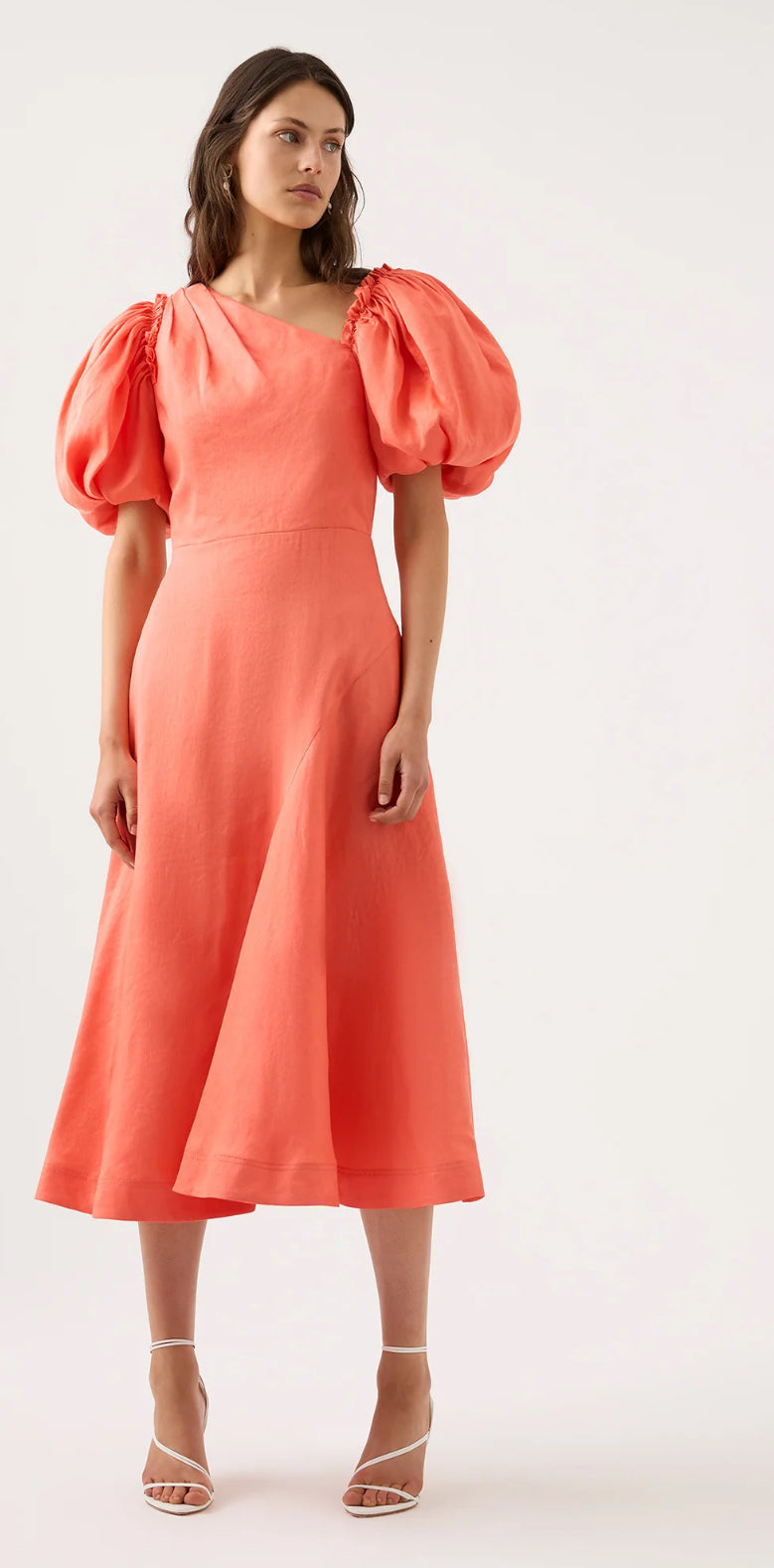AJE Maia Off Shoulder Midi - Size 6