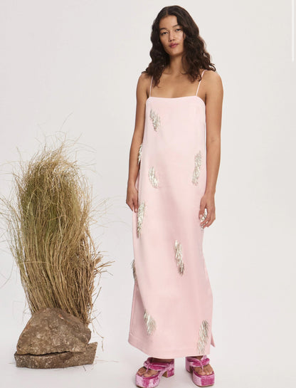 Alemais Cindy Embellished Slip Dress - Size 8