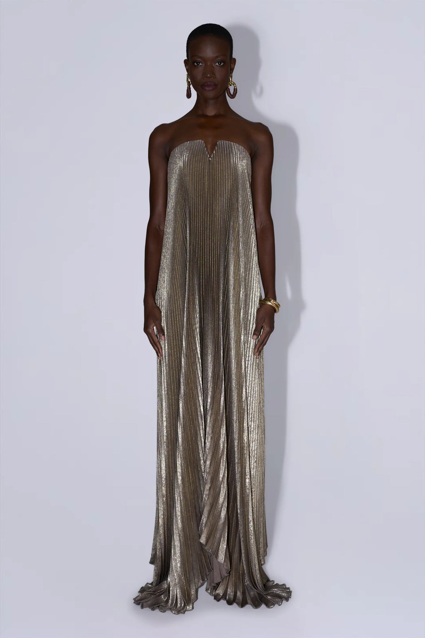 Black Tie Gown in Gold Shimmer