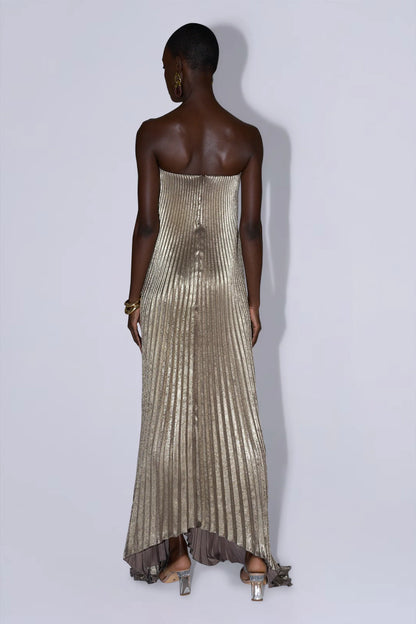 Black Tie Gown in Gold Shimmer