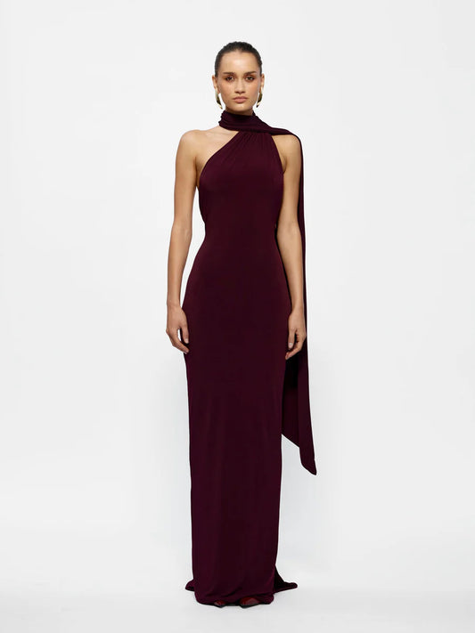 Haven Dress in Black Cherry