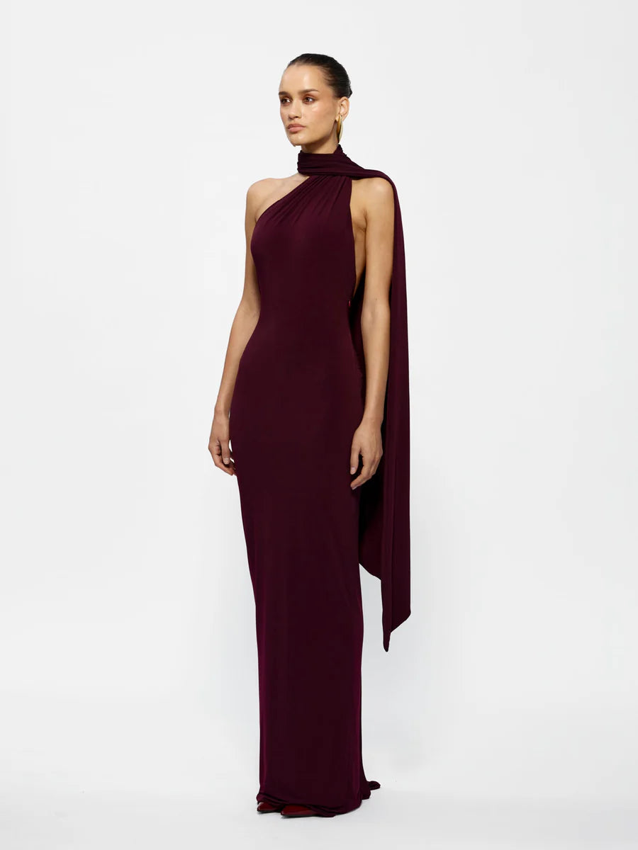 Haven Dress in Black Cherry