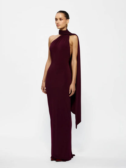 Haven Dress in Black Cherry
