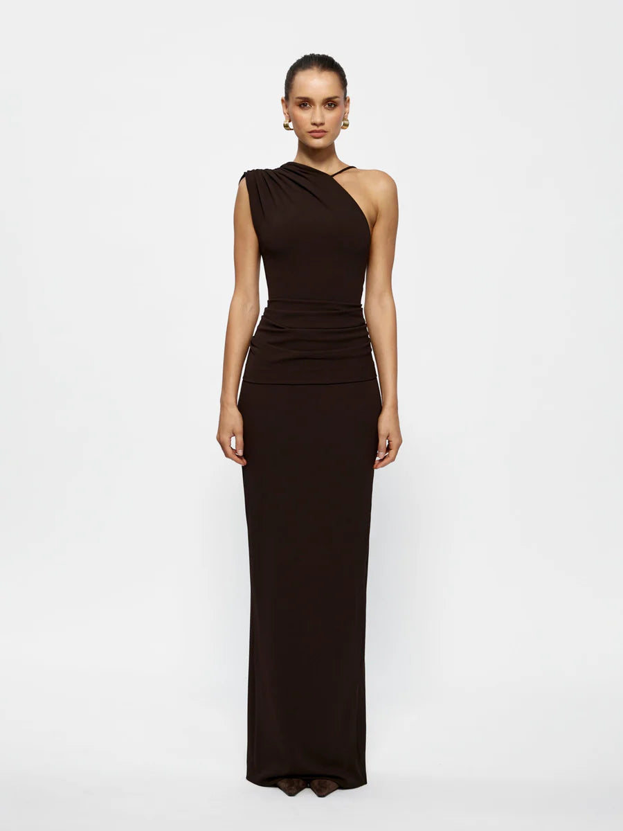 Greer Gown in Coffee