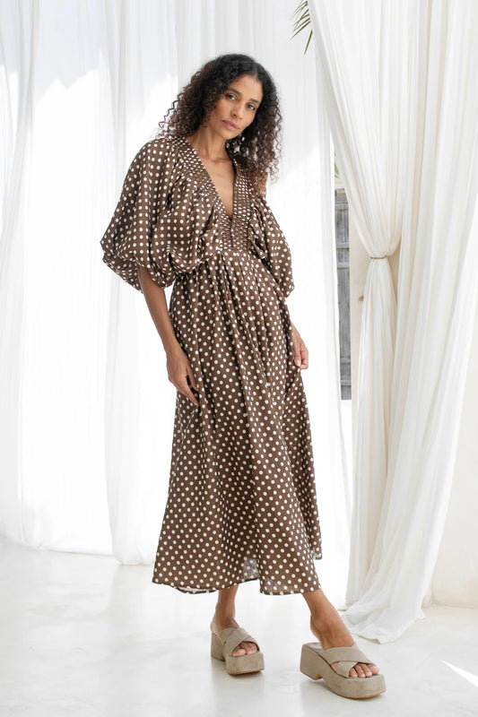 Mimi Espresso Dot Midi
