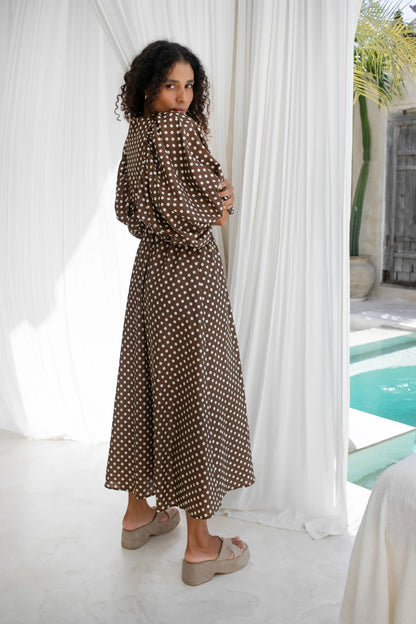 Mimi Espresso Dot Midi