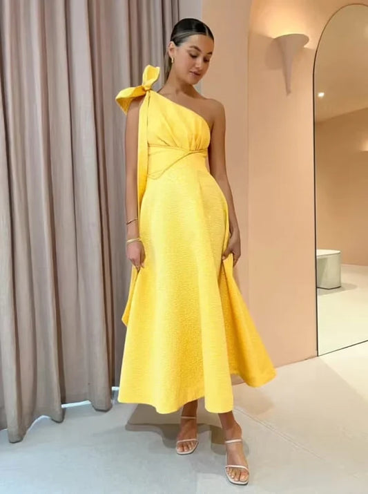 Rachel Gilbert Emiliano Dress in Lemondrop - Size 8