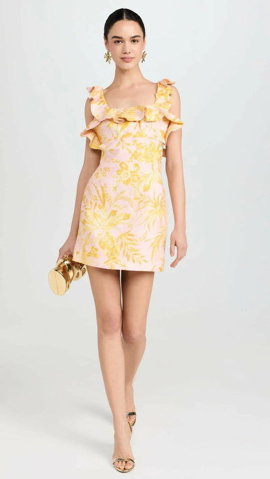 Zimmermann Golden Ruffle Mini - Size 0P
