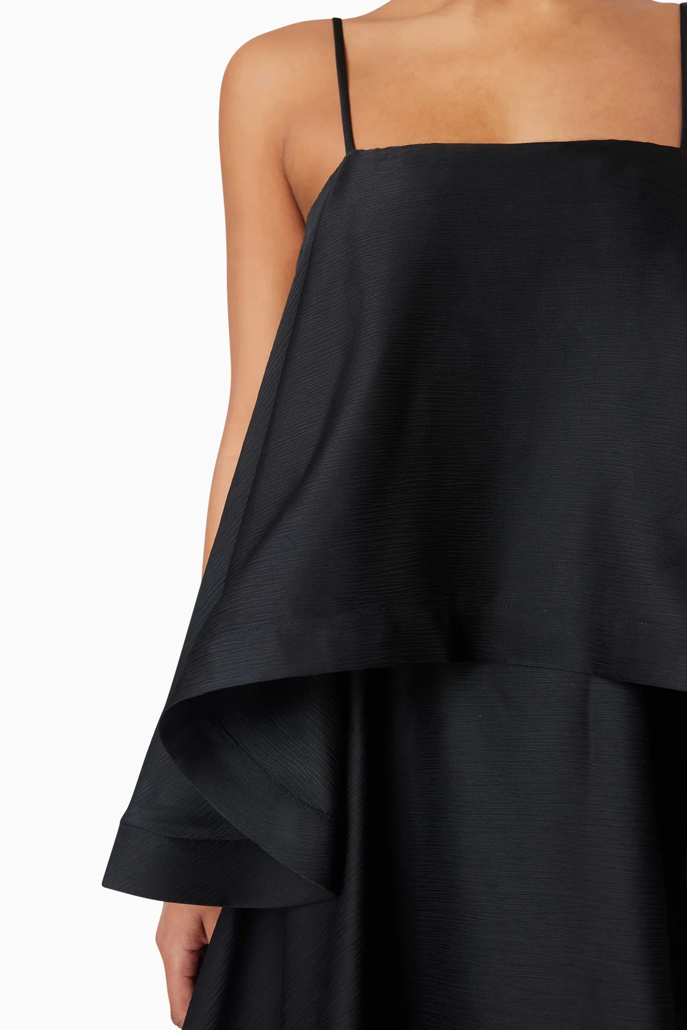 Elliatt Tilly Tiered Maxi Dress in Black - Size XXS