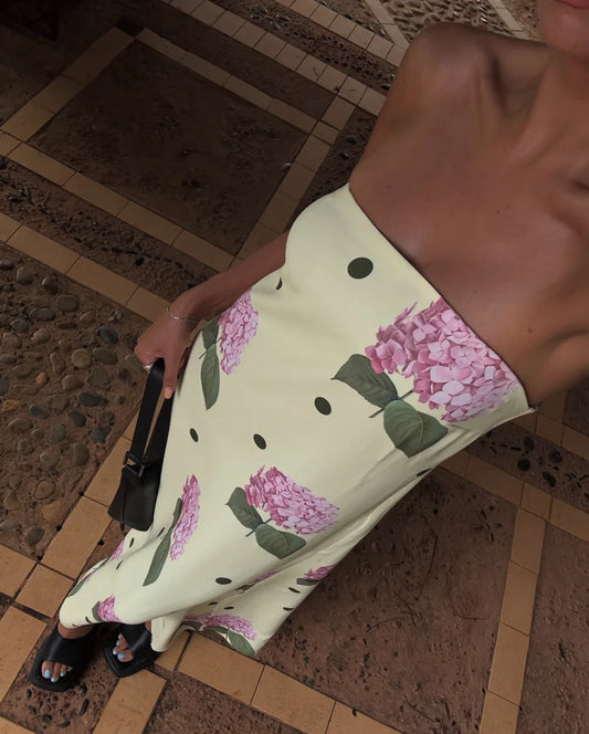 Palm Noosa Alessia Dress Yellow Print - Size 12