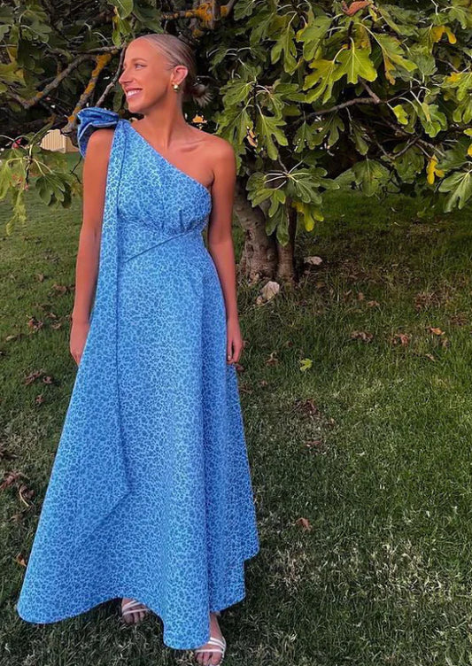 Rachel Gilbert Emiliano Dress in Blue - Size 6