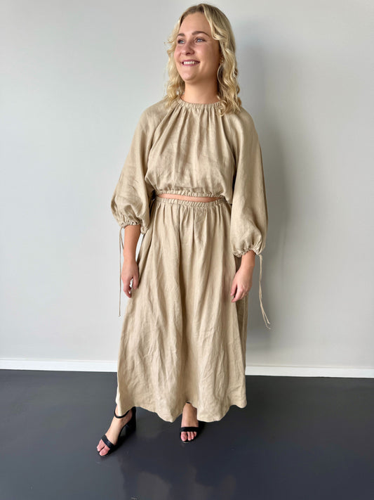 Bec and Bridge Helene Dress in Neutral - Size 10